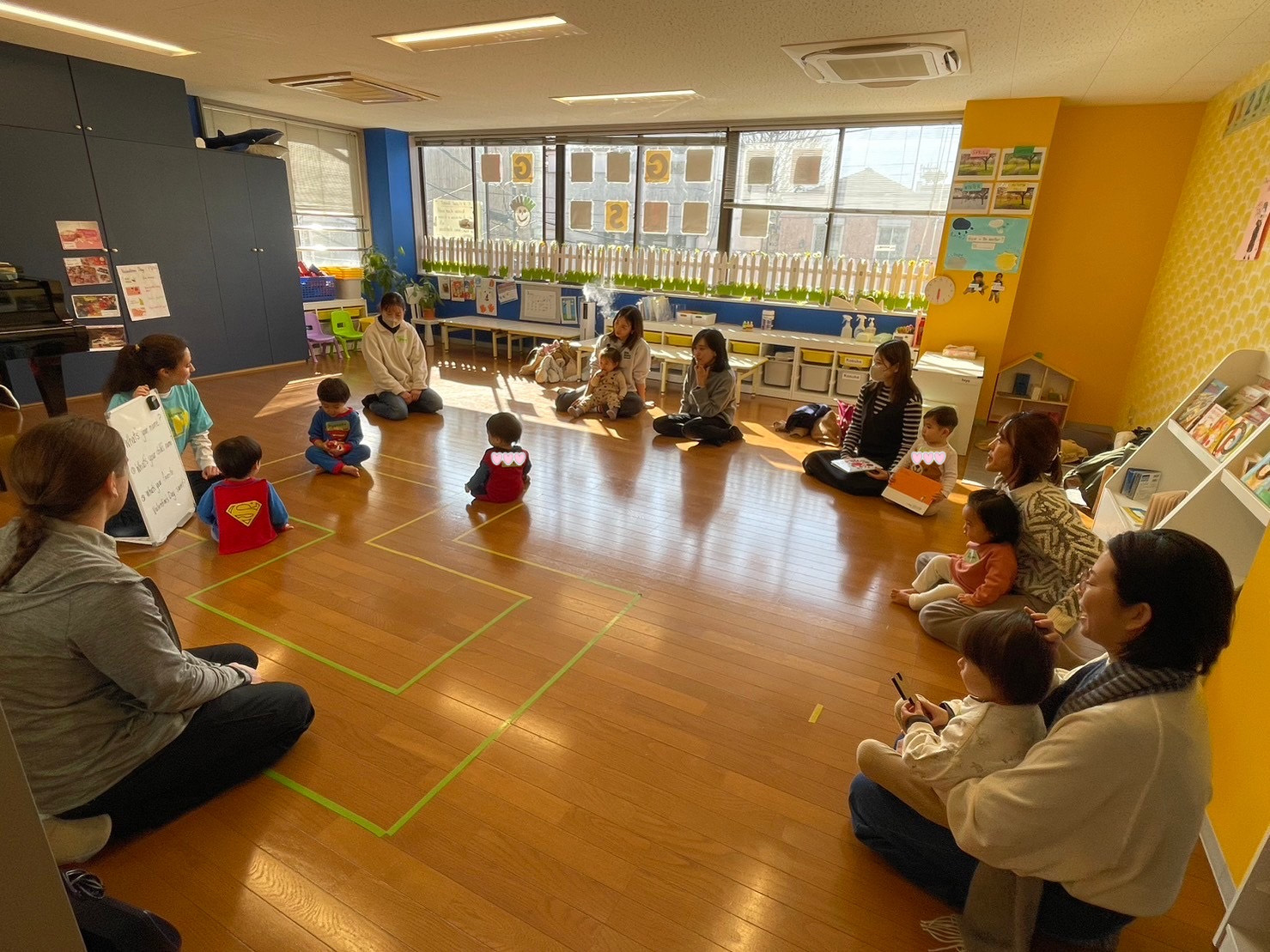 体験会の様子。まずは自己紹介から始まりました。